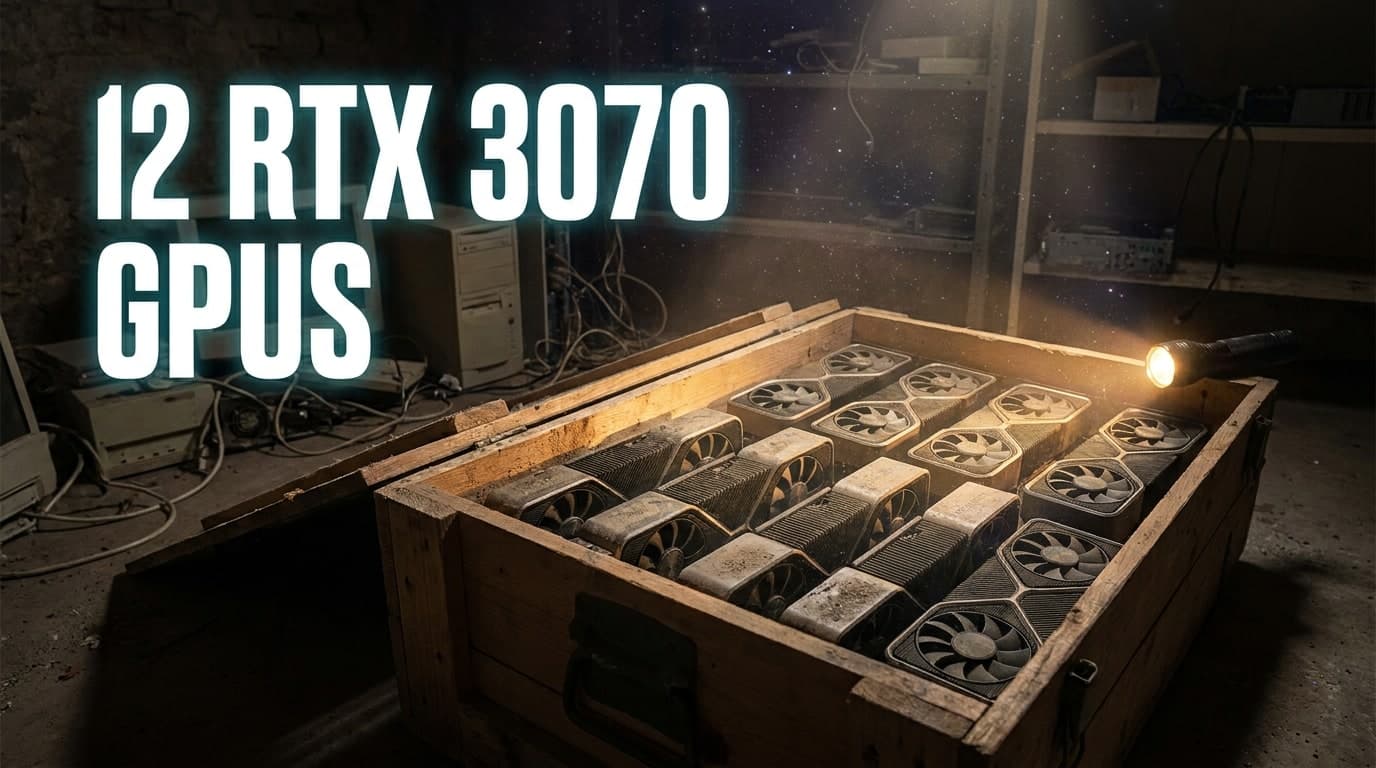 12 RTX 3070 Mining GPUs Surface After Years in Storage