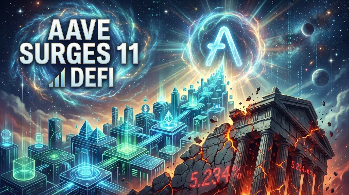 Aave Surges 11% as DeFi Rallies Despite Bond Yields