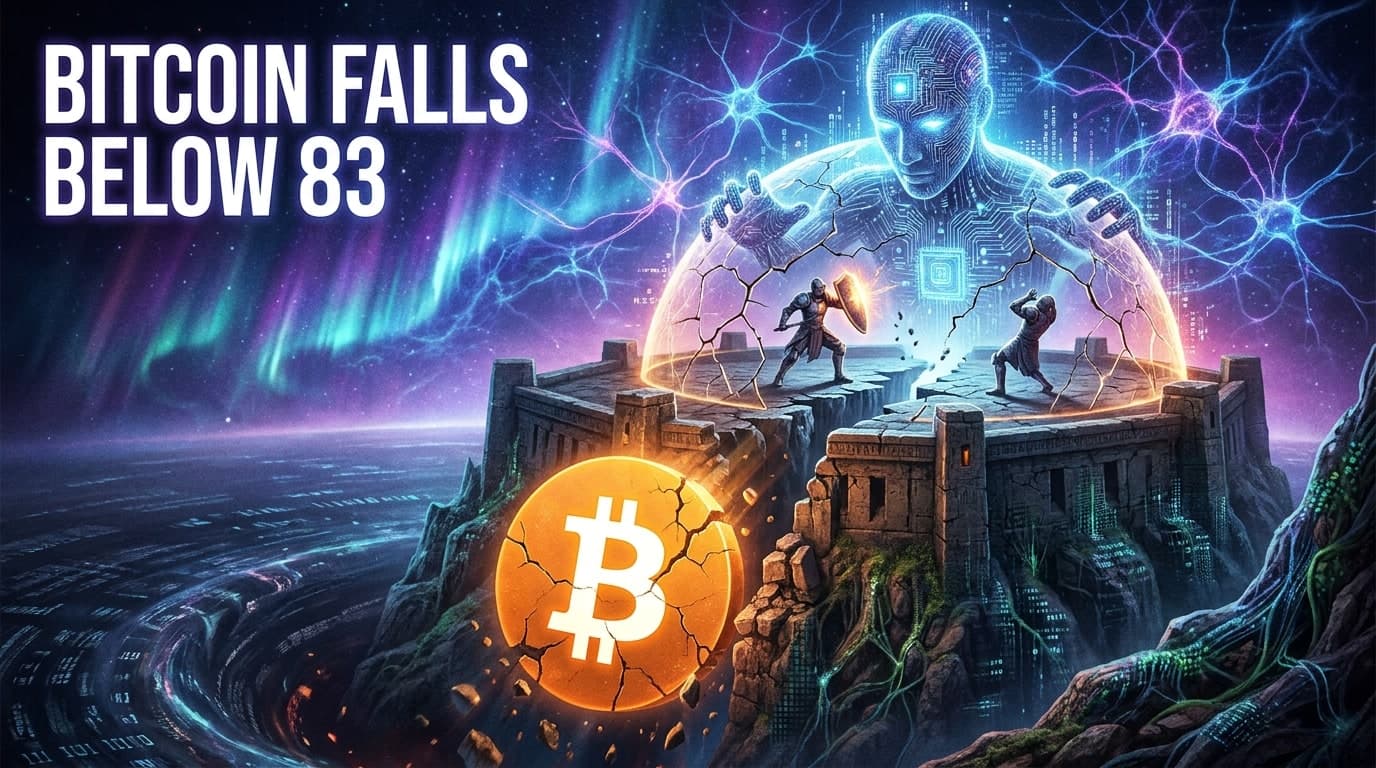 Bitcoin Dips Under $83K as AI Wallet Security Fears Grow