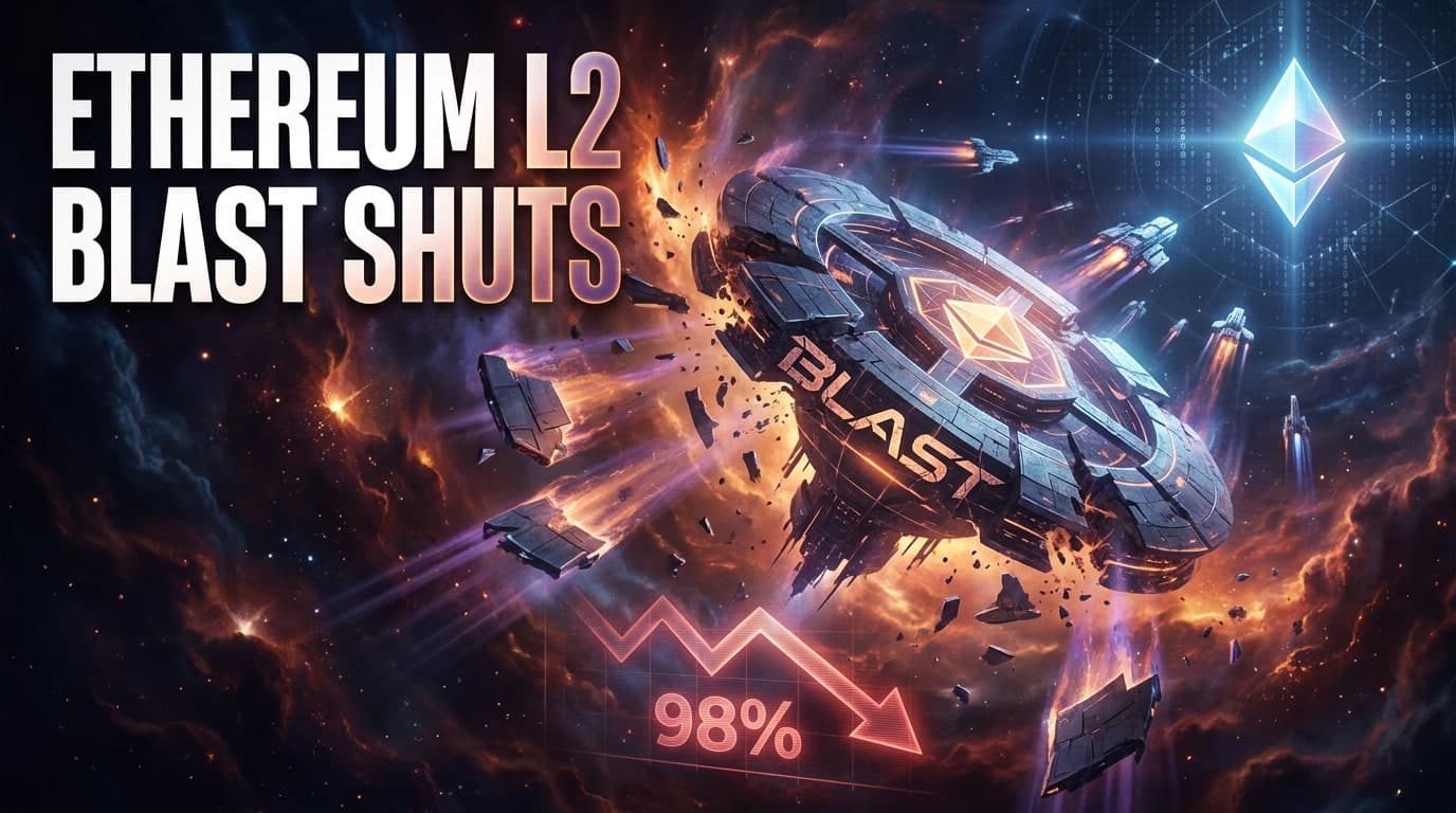 Ethereum L2 Blast Shuts Down as Assets Plunge 98%