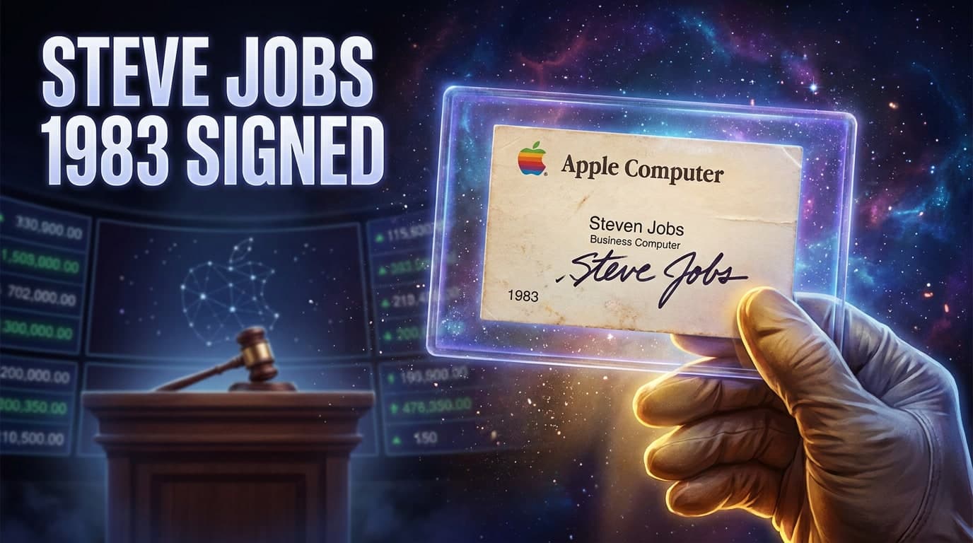 Steve Jobs 1983 Signed Business Card Opens at $70,000