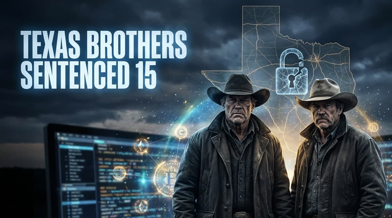 Texas Brothers Sentenced 15 Years for $8M Crypto Heist