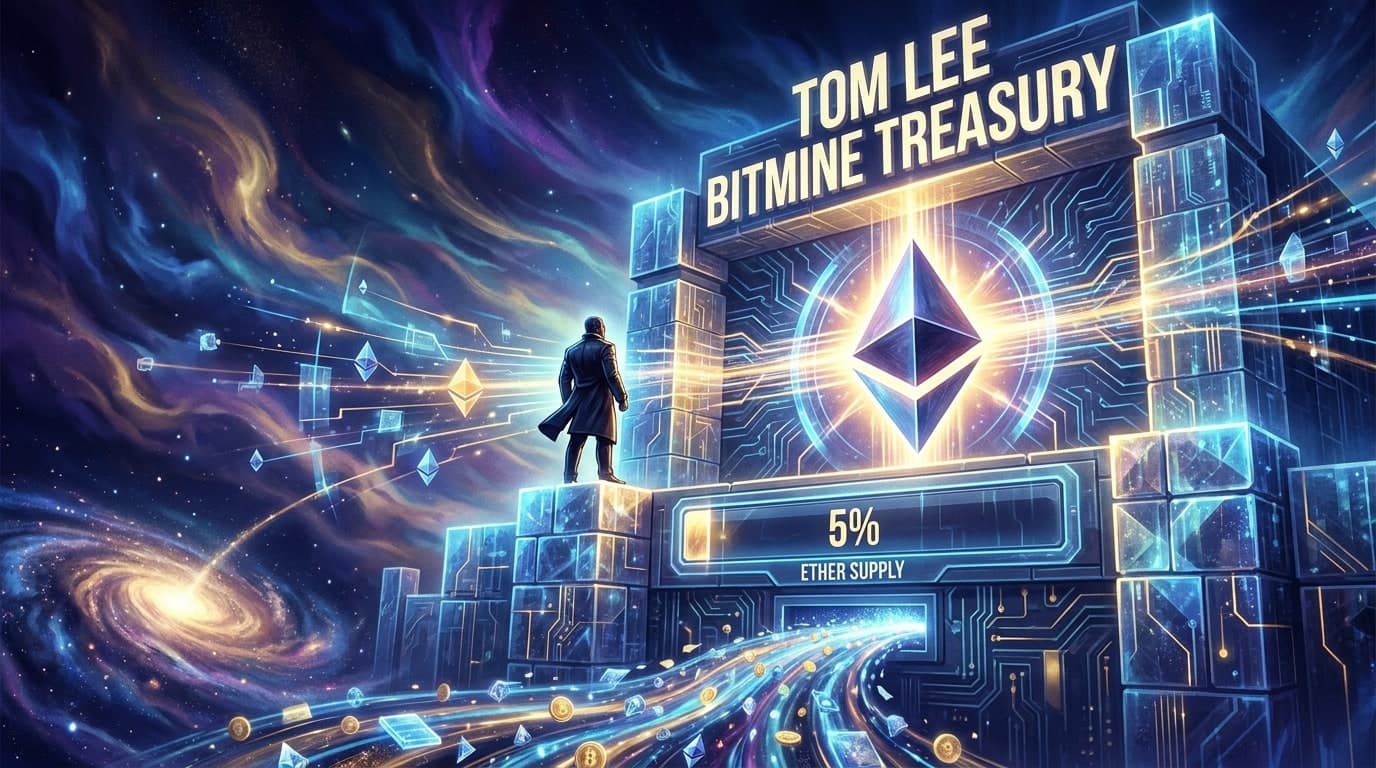 Tom Lee: Bitmine Treasury Nears 5% of Ether Supply