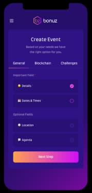 Create events in 3 simple steps