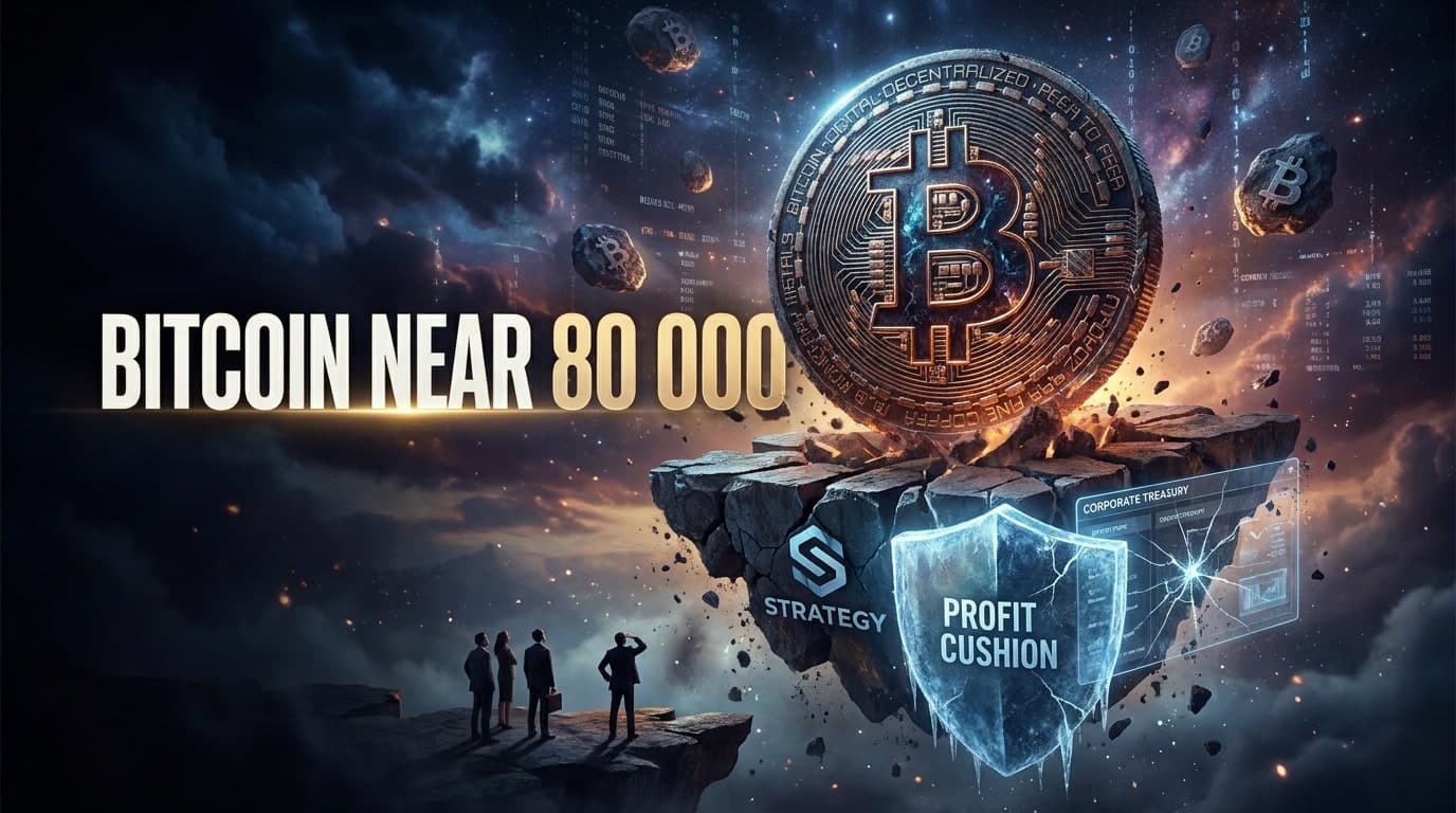 Bitcoin Near $80,000 as Strategy's Profit Cushion Thins