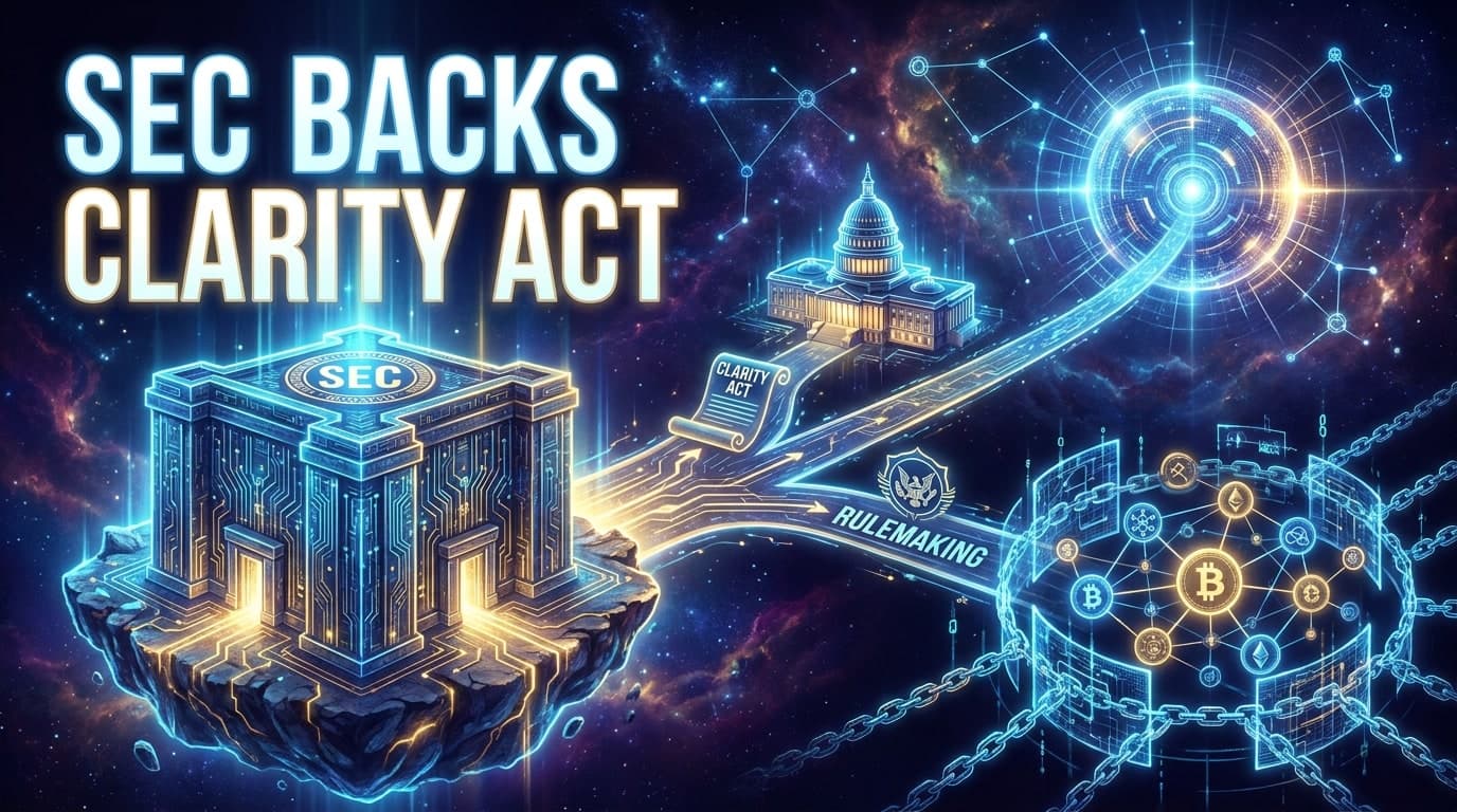 SEC's Atkins Backs Clarity Act, Won't Pause Crypto Rules SEC's Atkins Backs Clarity Act, Won't Pause Crypto Rules